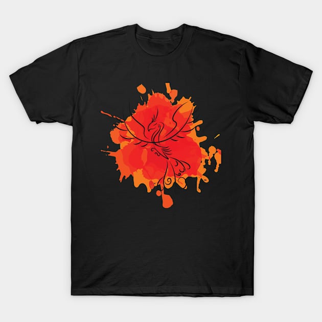 Mystical Phoenix T-Shirt by phxartisans